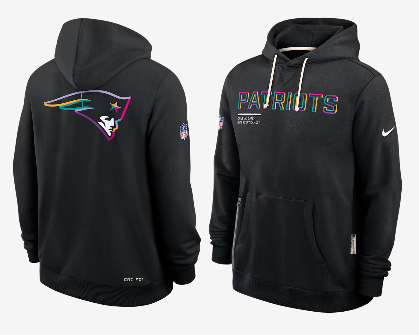 Men New England Patriots black 2025 Nike NFL hoodie->los angeles rams->NFL Jersey
